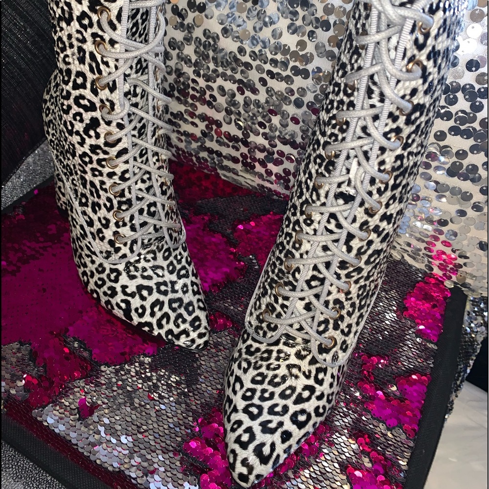 Leopard boots SOLD